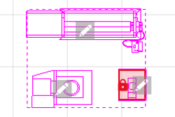 Gruppierung von Ausrüstung in der Software visTABLE als 2D CAD